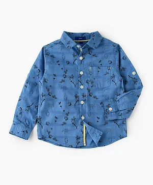 Jam All Over Printed Shirt - Blue