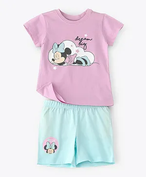 Disney Minnie Mouse Tee with Shorts Set - Purple
