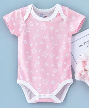 Babyqlo Stars Printed Onesies - Pink