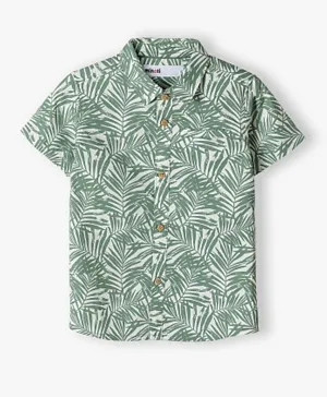 Minoti Leaves Print Shirt - Green