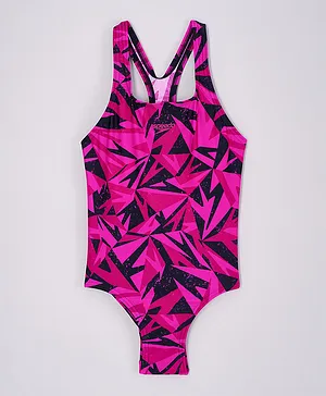 Speedo HyperBoom Logo Medalist Swimsuit - Pink