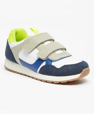 Mister Duchini Panelled Sneakers With Hook And Loop Closure - Multicolor