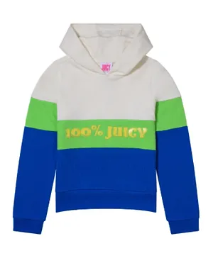 Juicy Couture Graphic Cut & Sew Hoodie - Multicolor