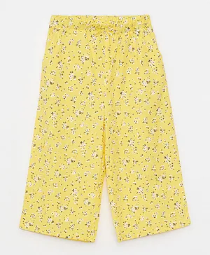 LC Waikiki Patterned Poplin Capri - Yellow
