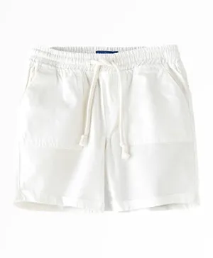 Jam Solid Cotton Shorts - White