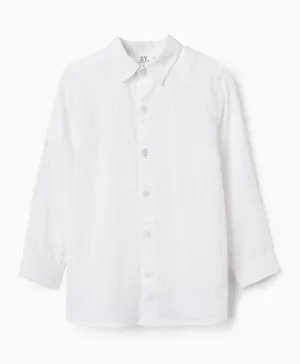 Zippy Classic Long Sleeve Shirt - White