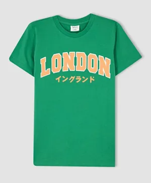 DeFacto London T-Shirt - Green