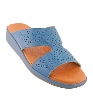 Barjeel Uno Leather Arabic Sandals - Blue