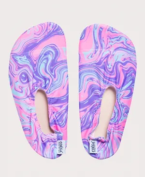 Coega Sunwear Pastel Marble Printed Pool Shoes - Purple