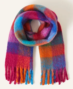 Monsoon Children Mini Me Check Scarf  - Multicolor
