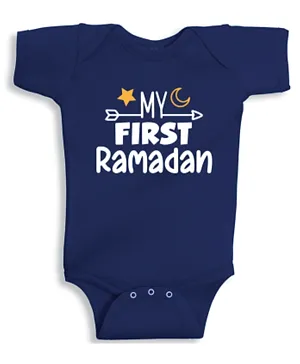 Twinkle Hands My First Ramadan Baby Onesie - Navy