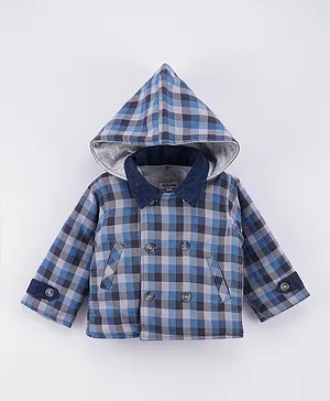 ToffyHouse Full Sleeves Checks Jacket - Blue