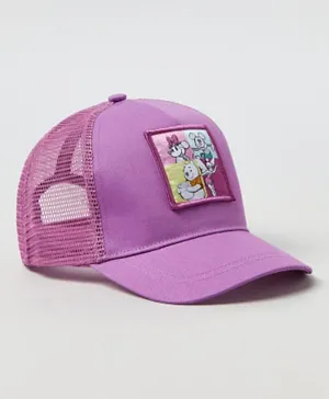 OVS Disney Characters Patched Baseball Cap - Purple