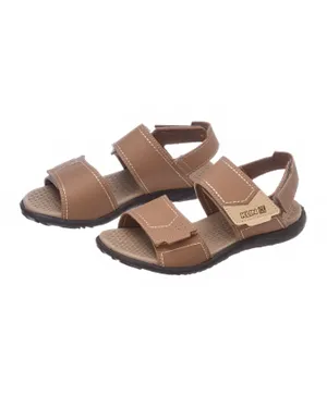 Klin Velcro Closure Sandals - Brown