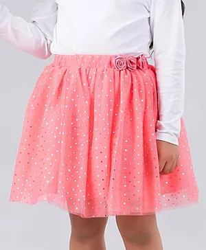 Babyhug Star Foil Printed Skirt - Pink