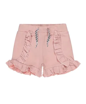 Dirkje Elastic Waist Shorts - Old Pink