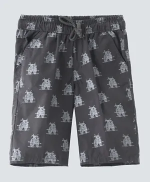 Nexgen Juniors All Over Print Shorts - Dark Grey