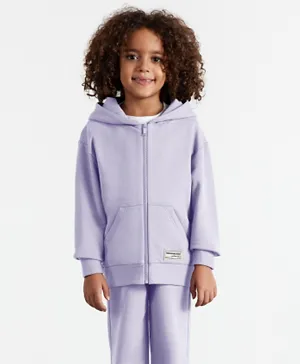 The Giving Movement Sustainable Limited Edition Zip Hoodie - Pastel Purple