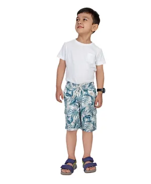 Nexgen Juniors Cargo Printed Shorts - Blue