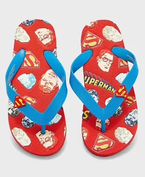 UrbanHaul Warner Brothers Superman Flipflops - Red