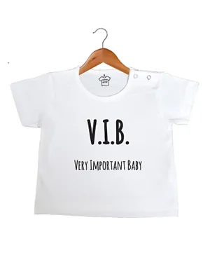 Cheeky Micky V.I.B. Very Important Baby Cotton T-Shirt - White