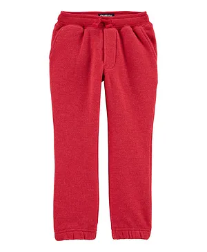 OshKosh B'Gosh Logo Fleece Joggers - Red