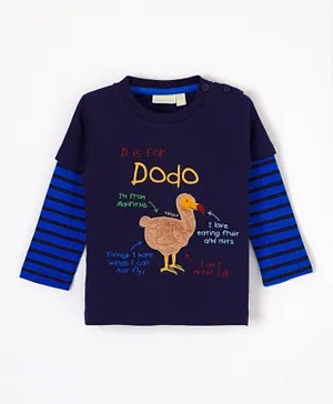 JoJo Maman Bebe Dodo T-Shirt  - Navy
