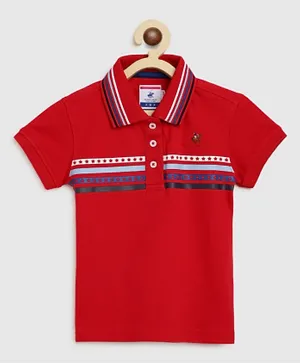 Beverly Hills Polo Club Fashion Polo T-Shirt - Red