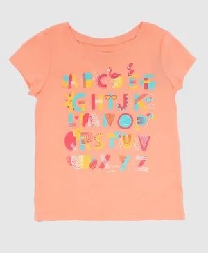 The Children's Place Alphabets Graphic T-shirt - Peach