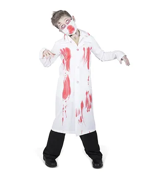 Party Magic Zombie Doctor Boy Costume - White & Black