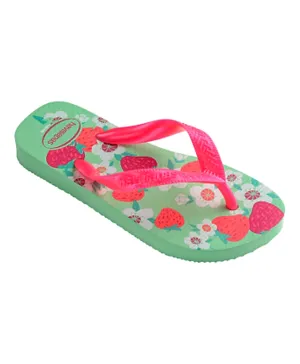 Havaianas Flores Flip Flops - Green