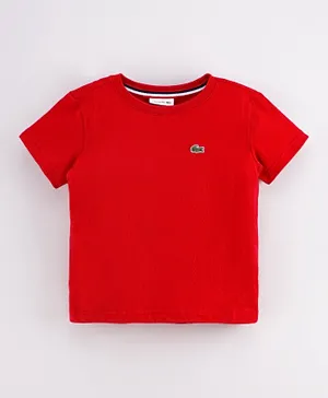 Lacoste Short Sleeves Logo T-Shirt - Red