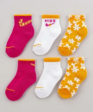 Nike 3 Pack Ankle Socks - Multicolor