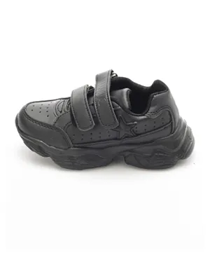 Babyqlo Sneakers with Hook and Loop Closure - Black