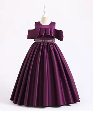 Babyqlo Drop shoulder Gown - Purple