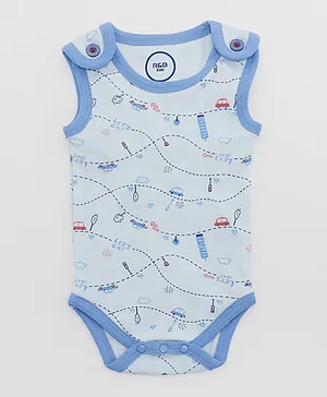 R&B Kids Sleeveless Bodysuit - Aqua