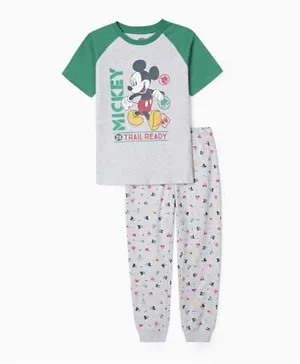 Zippy Mickey Mouse Pajamas Set - Grey
