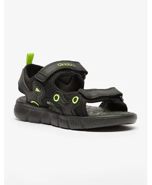 Kappa Floaters With Velcro Closure  - Black