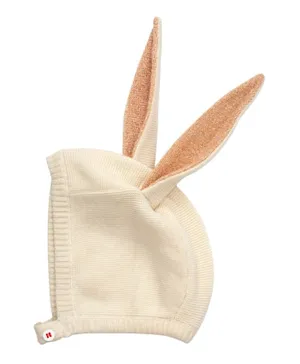 Meri Meri Sparkle Bunny Baby Bonnet - Peach