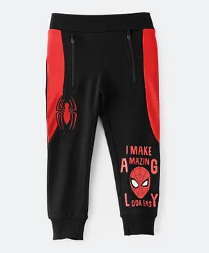 Marvel Spiderman Full Length Joggers - Black