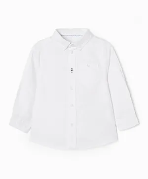 Zippy Solid Shirt - White