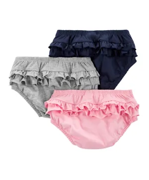 Carter's 3-Pack Ruffle Briefs - Multicolor