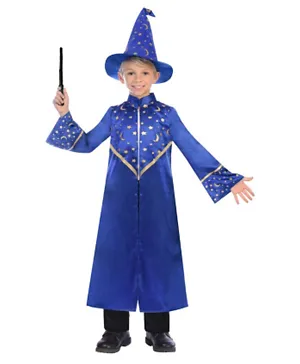 Party Centre Child Wizard Boys Costume - Blue