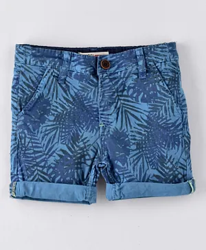 Minoti All Over Printed Woven Short - Blue