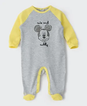 Disney Mickey Mouse Sleepsuit - Grey