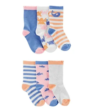Carter's 6-Pack Striped Socks - Multicolor