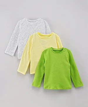 SAPS Long Sleeve T-Shirts Pack of 3 - Multicolor