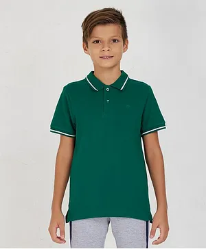 Aeropostale A87 Embroidered Polo T-shirt - Green