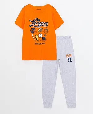 LC Waikiki Pro League Tee with Joggers Set - Orange