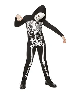 Party Magic Skeleton Boy Costume - Black & White